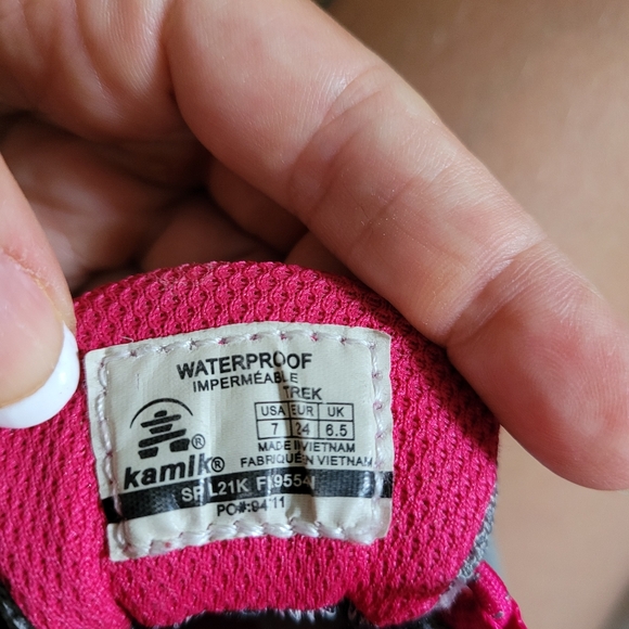 Kamik Little Girl Trekking Waterproof Ankle Boot sz 7 - Picture 6 of 6